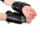 Манжети для підвісу за руки Kinky Hand Cuffs For Suspension з натуральної шкіри, колір чорний-5