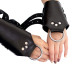 Манжети для підвісу за руки Kinky Hand Cuffs For Suspension з натуральної шкіри, колір чорний-6