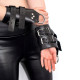 Манжети для підвісу за руки Kinky Hand Cuffs For Suspension з натуральної шкіри, колір чорний-2