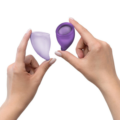 Набір менструальних чаш Fun Factory FUN CUP EXPLORE KIT, 2 шт, Multicolored Violet, об’єми 20 та 30 мл Набір менструальних чаш Fun Factory FUN CUP EXPLORE KIT, 2 шт, Multicolored Violet, об’єми 20 та 30 мл