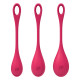 Набір йоні намистин Satisfyer Yoni Power 1 Red, діаметр 2-2,5-3см, вага 22-46-74гр-3