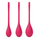Набір йоні намистин Satisfyer Yoni Power 1 Red, діаметр 2-2,5-3см, вага 22-46-74гр-1