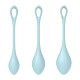 Набір йоні намистин Satisfyer Yoni Power 2 Light Blue, диаметр 2-2,5-3см, вес 22-44-73гр-2