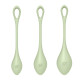 Набір йоні намистин Satisfyer Yoni Power 2 Light Green, диаметр 2-2,5-3см, вес 22-44-73гр-3