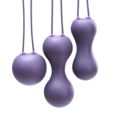 Набір вагінальних кульок Je Joue - Ami Purple, діаметр 3,8-3,3-2,7см, вага 54-71-100гр Набір вагінальних кульок Je Joue - Ami Purple, діаметр 3,8-3,3-2,7см, вага 54-71-100гр