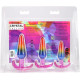 Набір анальних пробок Doc Johnson Crystal Jellies - Anal Trainer Set - Rainbow-6