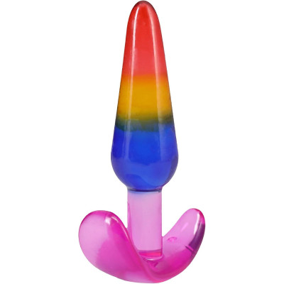 Набір анальних пробок Doc Johnson Crystal Jellies - Anal Trainer Set - Rainbow