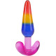 Набір анальних пробок Doc Johnson Crystal Jellies - Anal Trainer Set - Rainbow-4