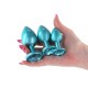 Набір анальних пробок NS Novelties Rear Assets - Trainer Kit - Iridescent Teal - Teal Gem-1
