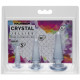 Набір анальних пробок Doc Johnson Crystal Jellies Anal - Clear, макс. діаметр 2см - 3 см - 4 см-1