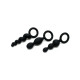 Набір анальних іграшок Satisfyer Plug black (set of 3) — Booty Call, макс. діаметр 3 см-1