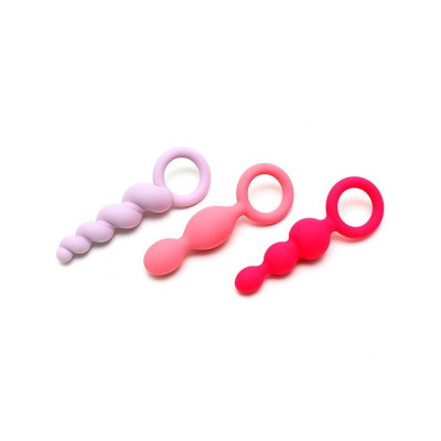 Набір анальних іграшок Satisfyer Plugs (set of 3) - Booty Call, макс. діаметр 3 см