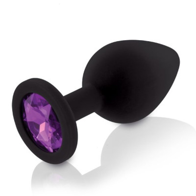 Набір силіконових анальних пробок із кристалом Rianne S: Booty Plug Set Black, діаметр 2,7см, 3,5см, Набір силіконових анальних пробок із кристалом Rianne S: Booty Plug Set Black, діаметр 2,7см, 3,5см,