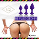 Набір силіконових анальних пробок FeelzToys - Bibi Butt Plug Set 3 pcs Purple-4
