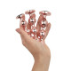 Набір анальних іграшок Rosy Gold - Metal Butt Plug Set 3 Pieces-6