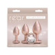 Набір анальних пробок NS Novelties Rear Assets - Trainer Kit - Iridescent Champagne - Clear Gem-2