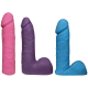 Набір для страпону Doc Johnson Vac-U-Lock Dual Density UltraSKYN Colors Set, діаметр 3х4,5 см-1