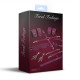 Набір Feral Feelings BDSM Kit 7 Burgundy, наручники, поножі, конектор, маска, паддл, кляп, затискачі-1