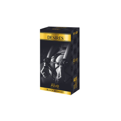 Набір аксесуарів БДСМ Alive Secret Desires Black Kit (8 pcs) Набір аксесуарів БДСМ Alive Secret Desires Black Kit (8 pcs)