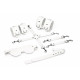 Набір Feral Feelings BDSM Kit 5 White, наручники, поножі, хрестовина, маска, падл
