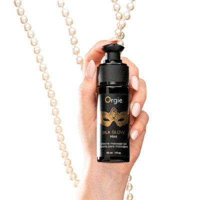 Набір для перлинного масажу Orgie – Pearls Lust Massage (30 мл), силіконовий гель, намисто Набір для перлинного масажу Orgie – Pearls Lust Massage (30 мл), силіконовий гель, намисто