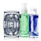 Мастурбатор Fleshlight Quickshot Vantage Value Pack: змазка і засіб для чищення-1