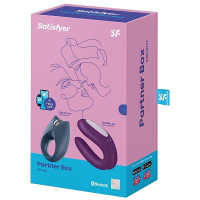 Набір Satisfyer Partner Box 2 (вібратор для пар Double Joy + Royal One) Набір Satisfyer Partner Box 2 (вібратор для пар Double Joy + Royal One)