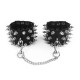 Наручники з шипами Art of Sex - Rose Spiked Leather Handcuffs, натуральна шкіра-2