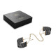 Наручники Bijoux Indiscrets Desir Metallique Handcuffs - Black, металеві, стильні браслети-3