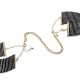 Наручники Bijoux Indiscrets Desir Metallique Handcuffs - Black, металеві, стильні браслети-1