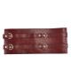 Шкіряний пояс для бондажу Liebe Seele Wine Red Waist Cuff L Size-5