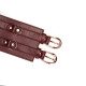 Шкіряний пояс для бондажу Liebe Seele Wine Red Waist Cuff L Size-3