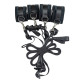 Розтяжка на ліжко Punishment - 5-Piece Bed Restraint Kit - Black-1