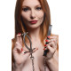 Затискач для статевих губ з повідцем Master Series Pussy Tugger Adjustable Vagina Clamp with Chain-6