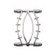 Затискач для статевих губ Master Series Spread'Em Poker Vagina Clamp with Adjustable Pressure Screws-1
