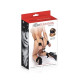 Хрестовина для ніг і рук Fetish Tentation Cross Ankle and Wrist Straps з маскою на очі-1