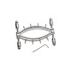 Затискач для статевих губ Master Series Spread'Em Poker Vagina Clamp with Adjustable Pressure Screws-2