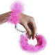 Наручники металеві Adrien Lastic Handcuffs Pink з рожевою пухнастою обробкою-2