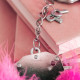 Наручники металеві Adrien Lastic Handcuffs Pink з рожевою пухнастою обробкою-1