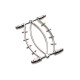 Затискач для статевих губ Master Series Spread'Em Poker Vagina Clamp with Adjustable Pressure Screws-4