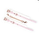 Наручники Liebe Seele White & Pink Fairy Goat Leather Hand Cuffs-2