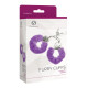 Наручники S Pleasures Furry Cuffs Purple з пухнастим оздобленням, 2 ключі в комплекті-1