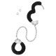 Поножі Fetish Tentation Adjustable metal and fur ankle cuffs-1