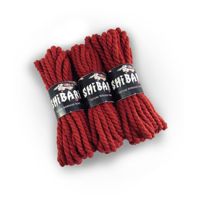 Бавовняна мотузка для шібарі Feral Feelings Shibari Rope, 8 м червона Бавовняна мотузка для шібарі Feral Feelings Shibari Rope, 8 м червона