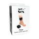 Поножі з шипами з натуральної шкіри Art of Sex, колір чорний-3