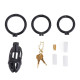 Клітка для пеніса LOCKINK SEVANDA Plastic Penis Chastity Cage - Black-4
