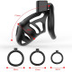 Клітка для пеніса LOCKINK SEVANDA Plastic Penis Chastity Cage - Black-5