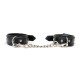 Наручники із екошкіри Art of Sex - Handcuffs Emoji, колір чорний-2