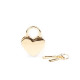 Замочок Liebe Seele Heart Shape Padlock Gold (2 шт)-1