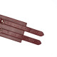 Шкіряний пояс для бондажу Liebe Seele Wine Red Waist Cuff S Size-2